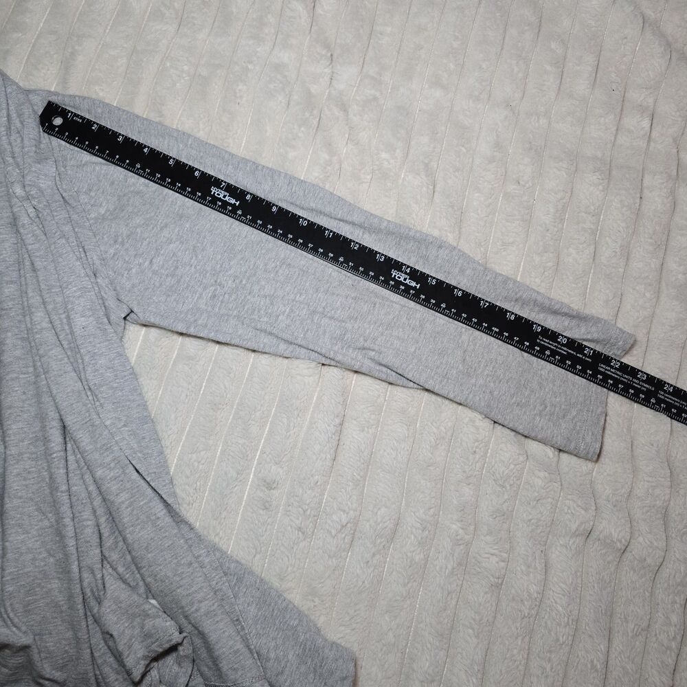Coldwater Creek Women's Gray Knit Open Front Cardigan Sweater XL(18) - Picture 6 of 9